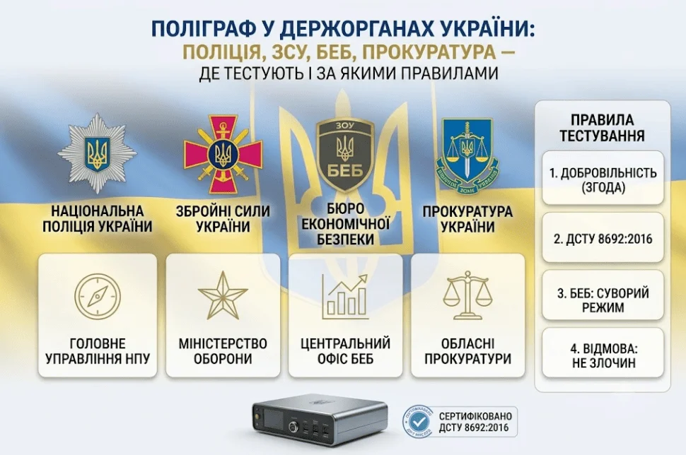 Поліграф у держорганах